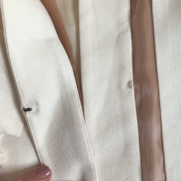 🤍J BRAND White & Sheer Blazer - Picture 10 of 11